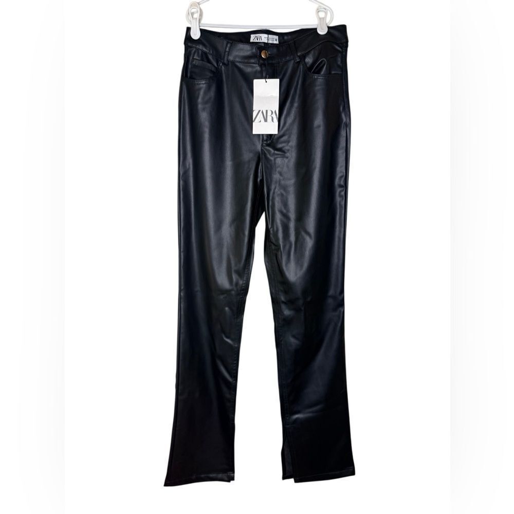 NWT ZARA Faux leather pants size 4